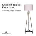 Sarantino Gradient Finish Tripod Floor Lamp - Elegant Home Decor - SuperSaverAU - view 3