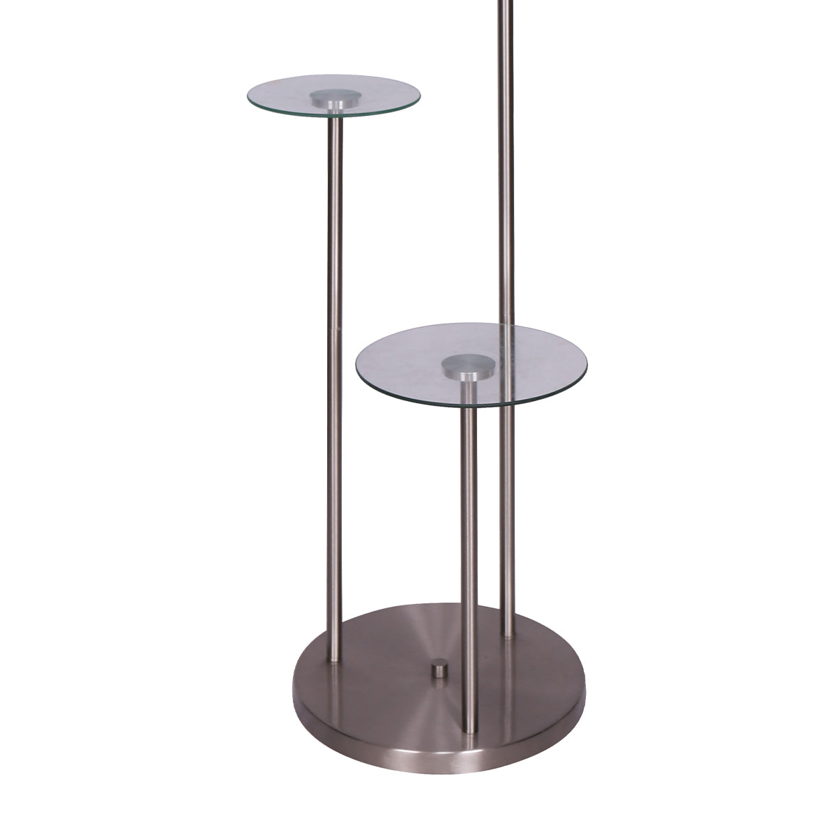 Sarantino Floor Lamp with Glass Shelves, 44 x 35 x 167.5cm, Space-Saving Design - SuperSaverAU - view 1
