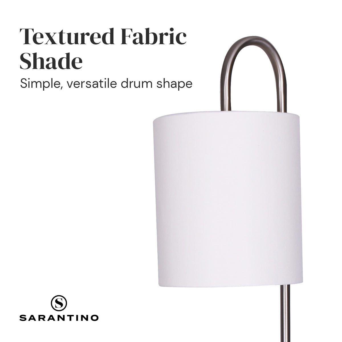 Sarantino Floor Lamp with Glass Shelves, 44 x 35 x 167.5cm, Space-Saving Design - SuperSaverAU - view 3