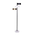 Sarantino Metal Floor Lamp with 3 Cylinder Shades, 37x37x164cm, Mid-Century Modern - SuperSaverAU - view 1