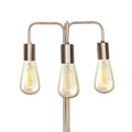 Sarantino Industrial Table Lamp 49cm with 3 Exposed Bulbs & Rotary Switch - SuperSaverAU - view 6
