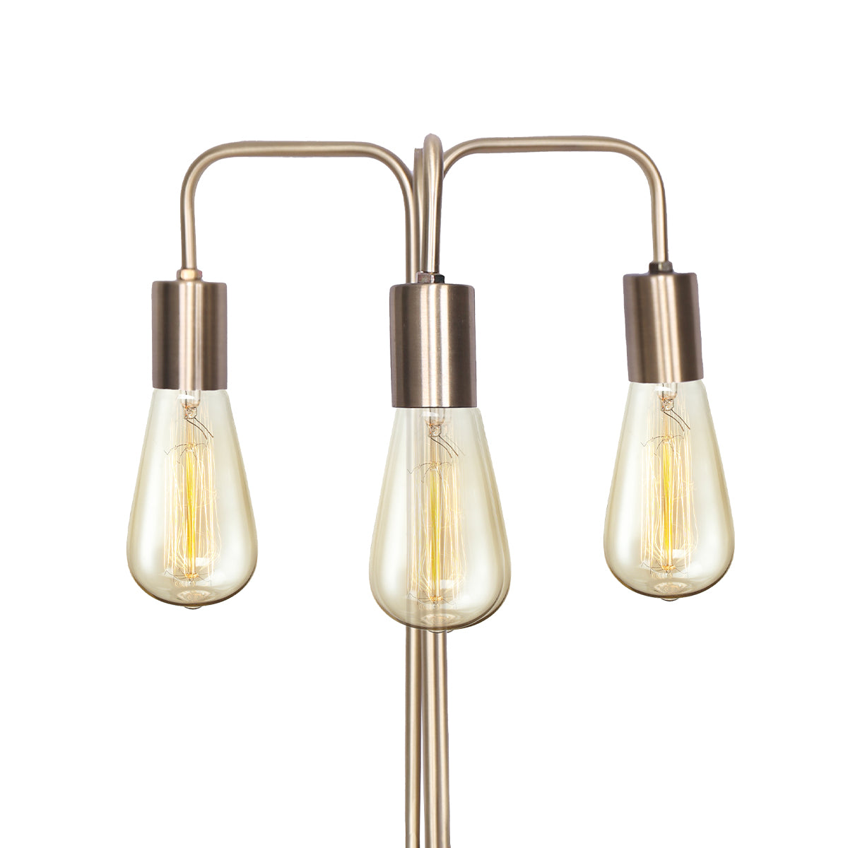 Sarantino Industrial Table Lamp 49cm with 3 Exposed Bulbs & Rotary Switch - SuperSaverAU - view 6