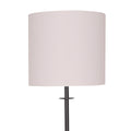 Sarantino Concrete & Metal Table Lamp, 23 x 76cm, White Linen Shade, Stylish Design - SuperSaverAU - view 6