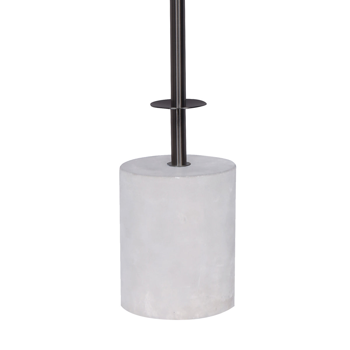 Sarantino Concrete & Metal Table Lamp, 23 x 76cm, White Linen Shade, Stylish Design - SuperSaverAU - view 7