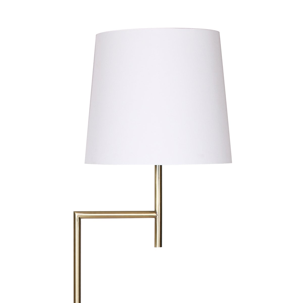 Sarantino Metal Floor Lamp, Antique Brass Finish, 36 x 36 x 163cm, Cream Shade - SuperSaverAU - view 2