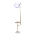 Sarantino Marble & Metal End Table Lamp - Adjustable Height - SuperSaverAU - view 1