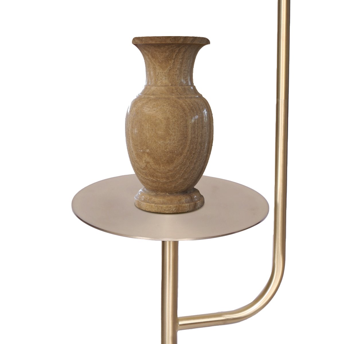 Sarantino Marble & Metal End Table Lamp - Adjustable Height - SuperSaverAU - view 2