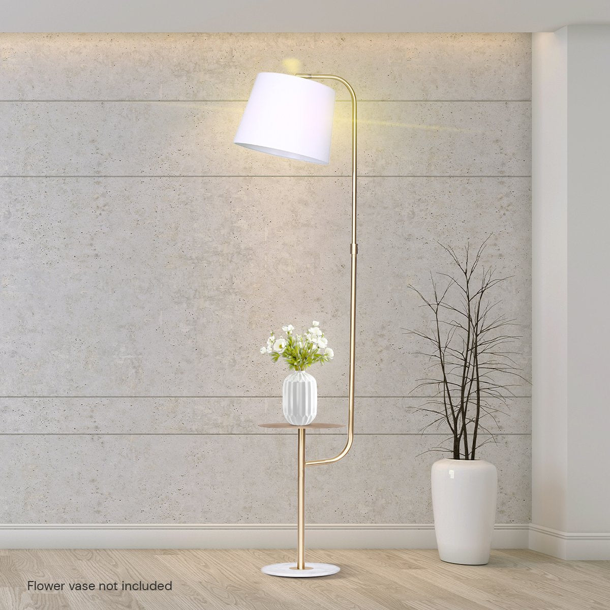 Sarantino Marble & Metal End Table Lamp - Adjustable Height - SuperSaverAU - view 9