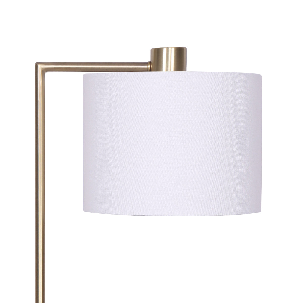 Sarantino Metal Task Lamp with USB Charging Port, 29.5x22x48cm, Antique Brass Finish - SuperSaverAU - view 4