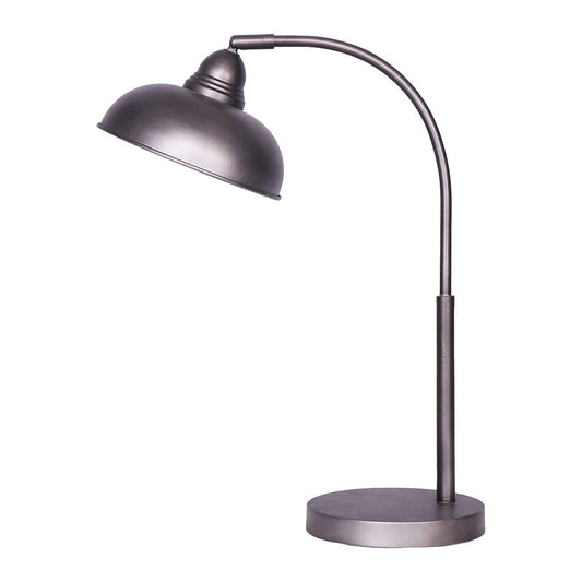 Sarantino Industrial Adjustable Task Table Lamp - Dark Grey Finish