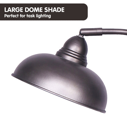 Sarantino Industrial Adjustable Task Table Lamp - Dark Grey Finish