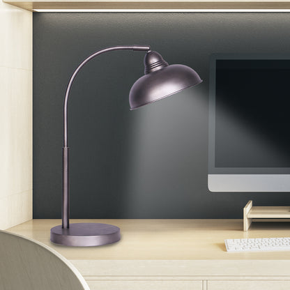 Sarantino Industrial Adjustable Task Table Lamp - Dark Grey Finish