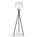 Sarantino Tripod Floor Lamp - Metal & Antique Brass with Off-White Shade - SuperSaverAU - view 1