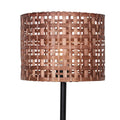 Sarantino Rattan Desk Lamp with Black Marble Base - Natural Brown Shade - SuperSaverAU - view 2