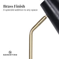 Sarantino Brass Finish Table Lamp - 35.5x18x53cm, Unique Shade, Assembly Required - SuperSaverAU - view 2