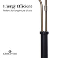 Sarantino LED Table Lamp with 2 Adjustable Lights, Brushed Gold, 39 x 51cm - SuperSaverAU - view 2