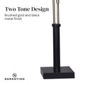 Sarantino LED Table Lamp with 2 Adjustable Lights, Brushed Gold, 39 x 51cm - SuperSaverAU - view 3