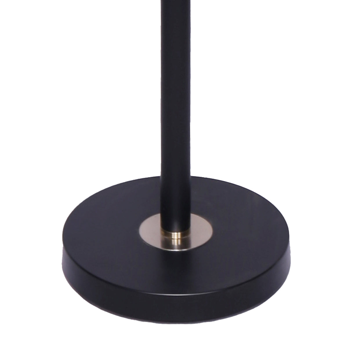 Sarantino Floor Lamp 26.5x26.5x167CM, White Linen Shade, Brushed Gold/Black Finish - SuperSaverAU - view 7