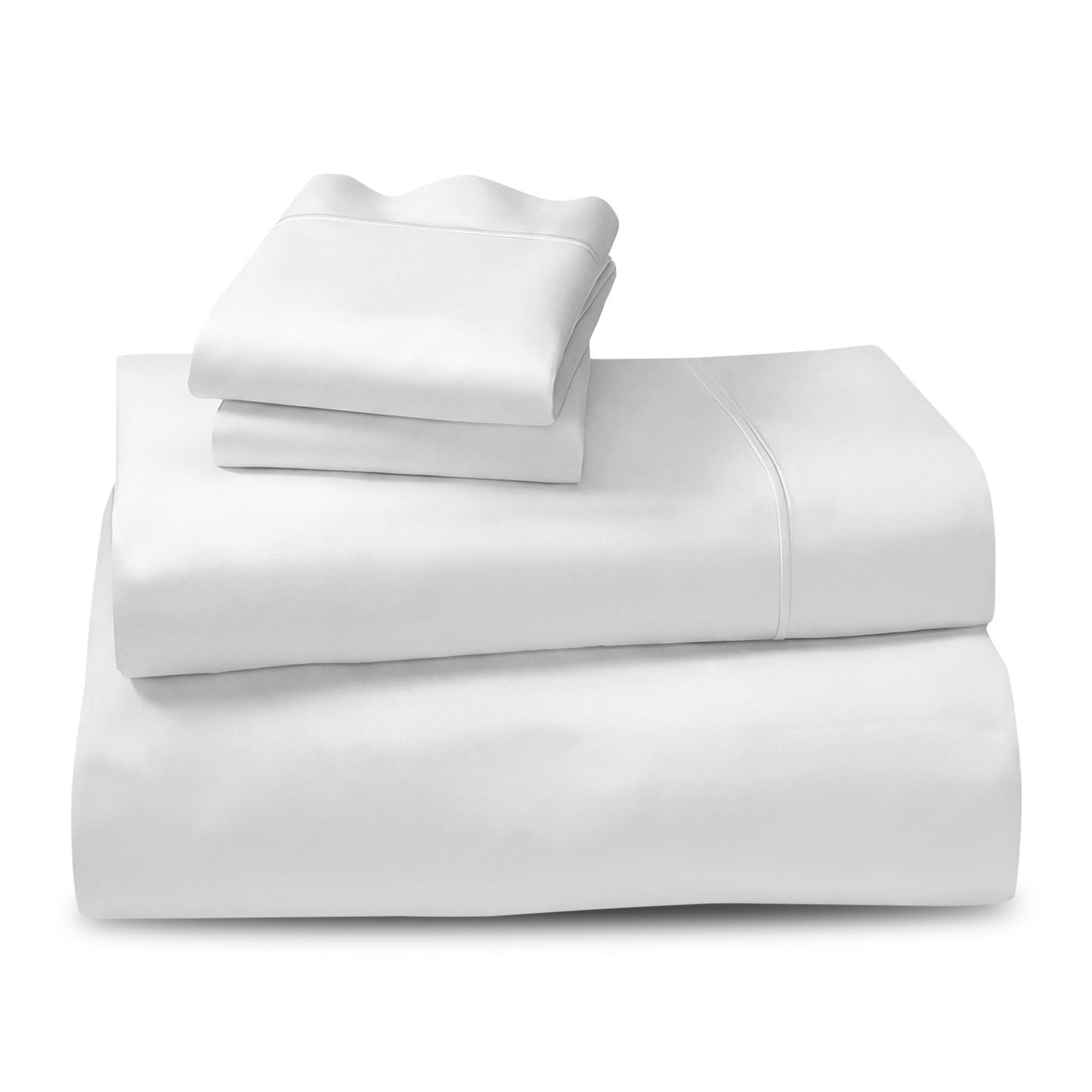 Laura Hill 750 Thread Count Pure Cotton Queen Bed Sheet Set 4 Piece Gift Pack - White - SuperSaverAU - view 3