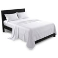 Laura Hill 750 Thread Count Pure Cotton Queen Bed Sheet Set 4 Piece Gift Pack - White - SuperSaverAU - view 4