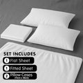 Laura Hill 750 Thread Count Pure Cotton Queen Bed Sheet Set 4 Piece Gift Pack - White - SuperSaverAU - view 6