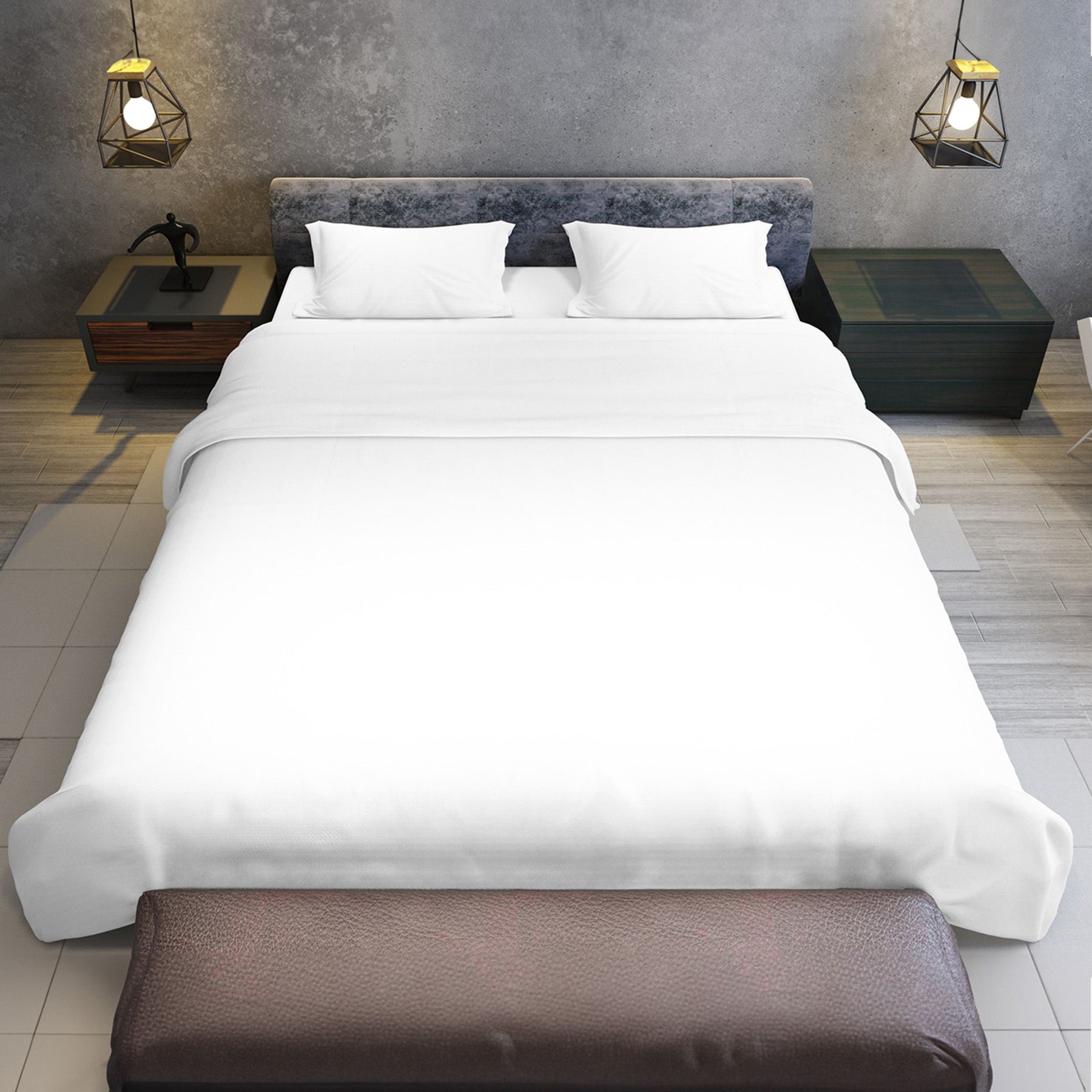 Laura Hill 750 Thread Count Pure Cotton Queen Bed Sheet Set 4 Piece Gift Pack - White - SuperSaverAU - view 10