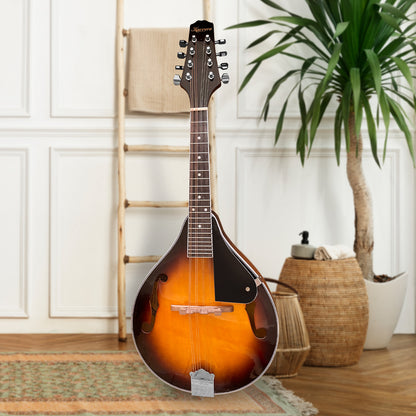 Karrera Traditional Sunburst Mandolin - 8-String Acoustic