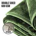 Laura Hill 600GSM Double-Sided Faux Mink Blanket – Green Queen