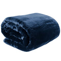 Laura Hill 800GSM Double-Sided Faux Mink Blanket – Blue Queen