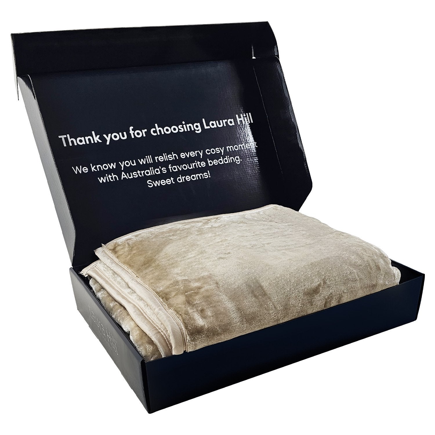 Laura Hill Faux Mink Blanket Queen Size 220x240cm Double-Sided 600GSM - SuperSaverAU - view 8