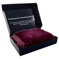 Laura Hill Double-Sided Faux Mink Blanket 220x240cm 800gsm Heavy - Purple - SuperSaverAU - view 3