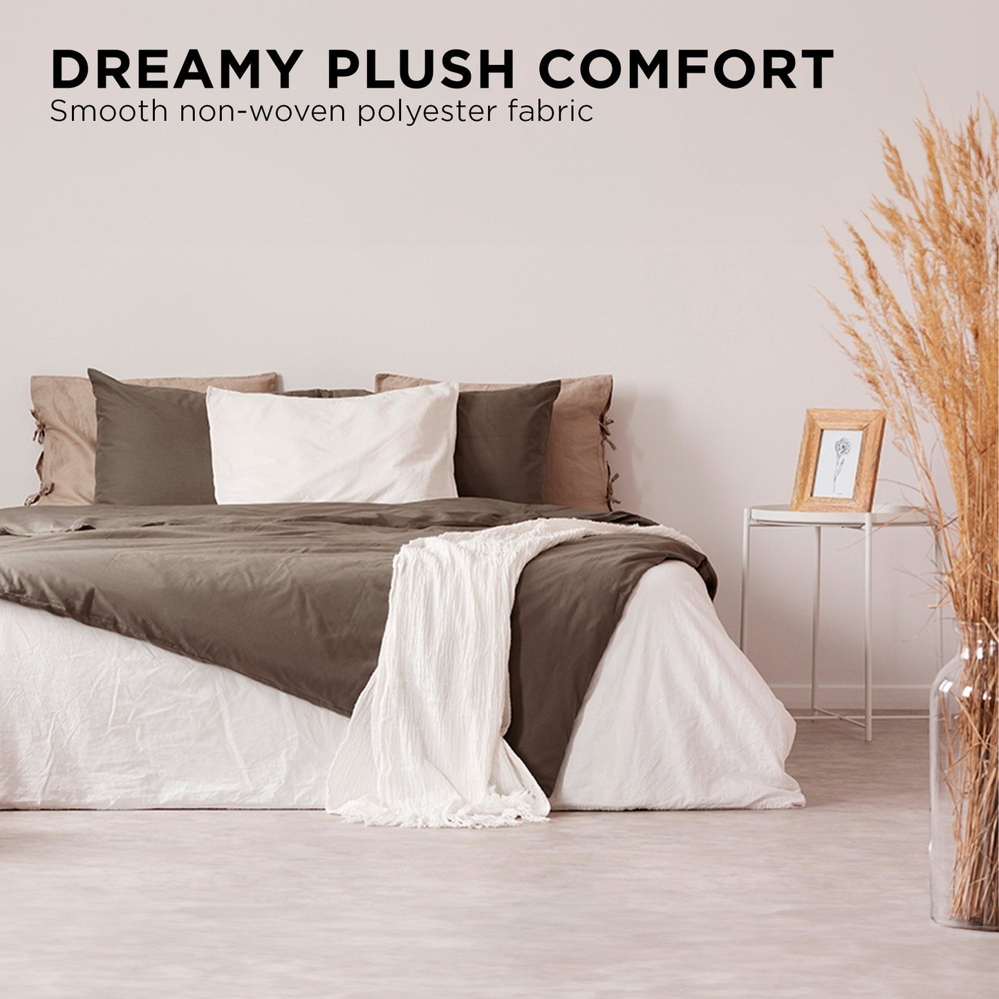 Morphy Richards Electric Blanket Queen - 2 Controllers, 6 Settings, Machine Washable