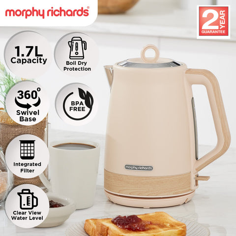 Morphy Richards Essence Scandi 1.7L Electric Kettle - Tapioca