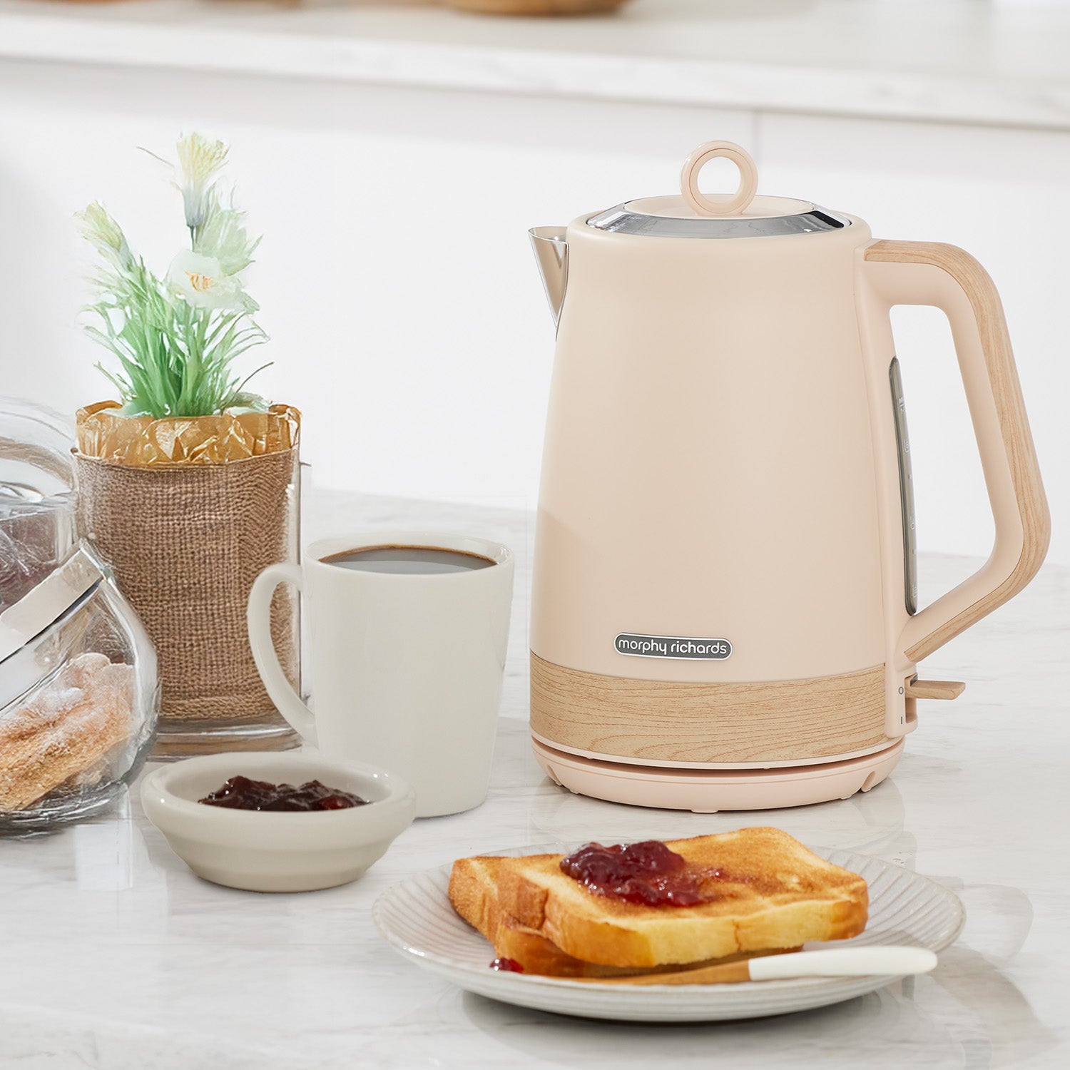 Morphy Richards Essence Scandi 1.7L Electric Kettle - Tapioca