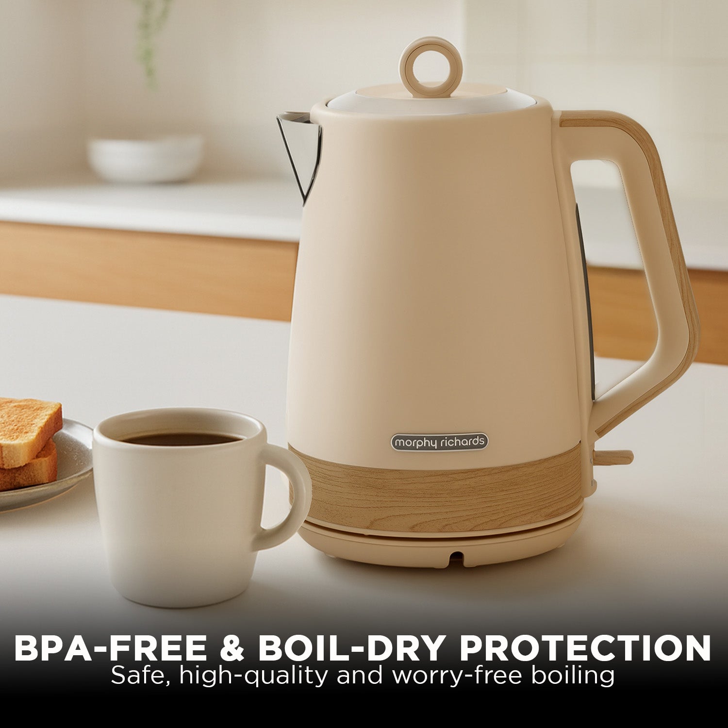 Morphy Richards Essence Scandi 1.7L Electric Kettle - Tapioca
