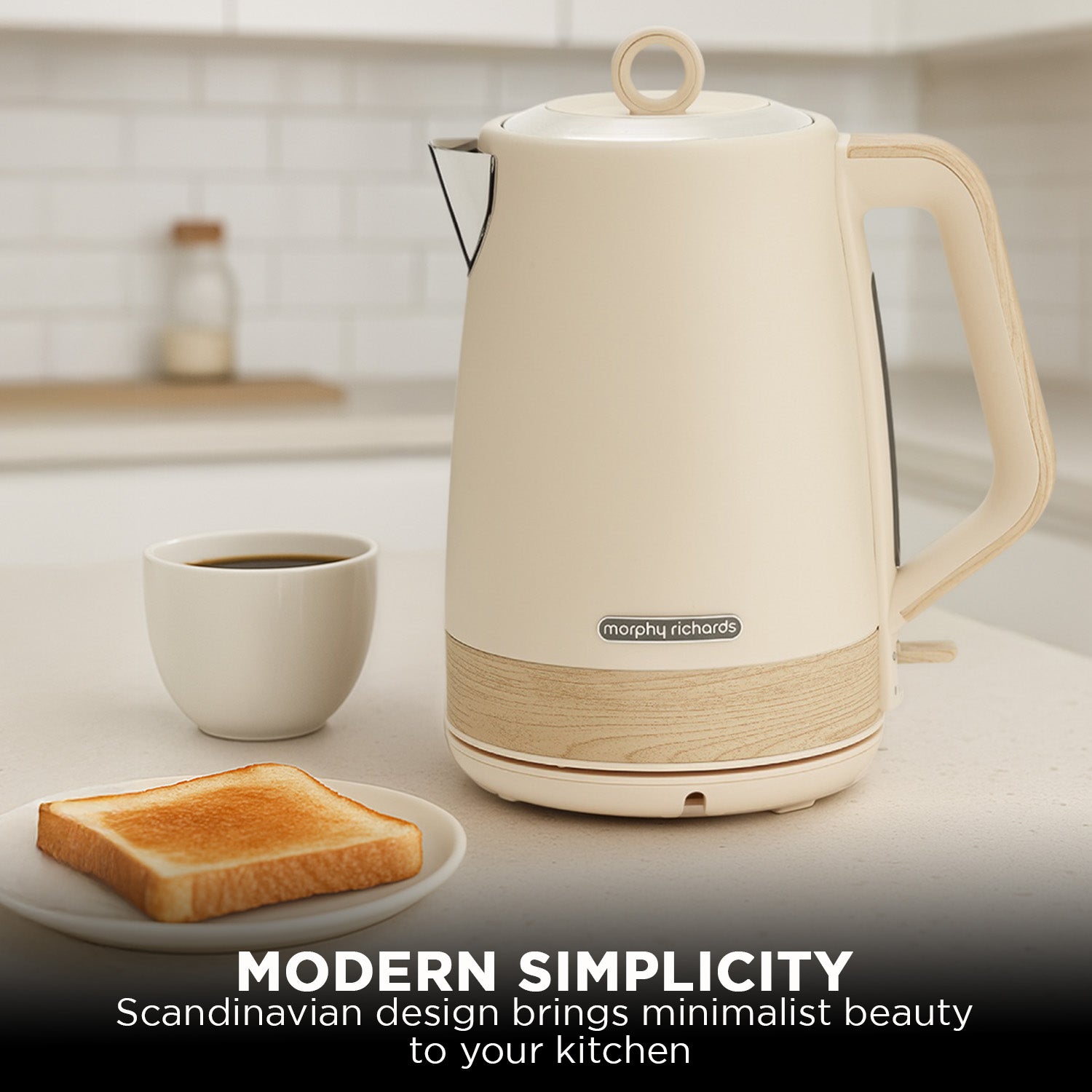 Morphy Richards Essence Scandi 1.7L Electric Kettle - Tapioca
