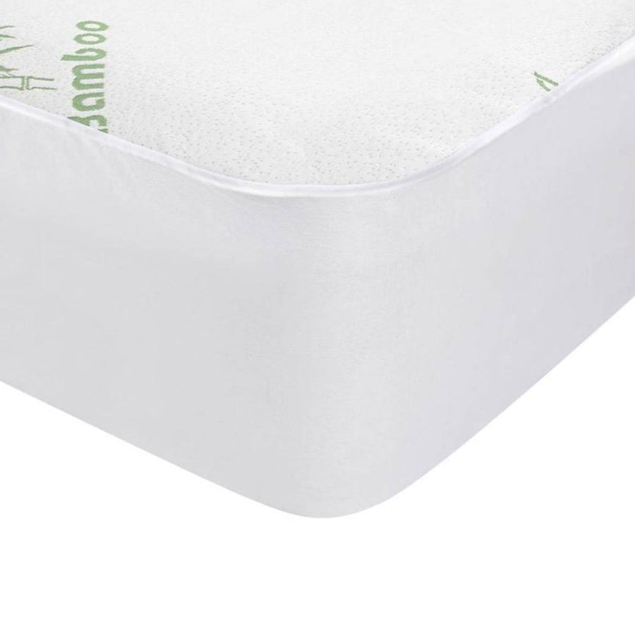 Laura Hill Bamboo Mattress Protector - Double, Waterproof, Temperature Regulating - SuperSaverAU - view 1