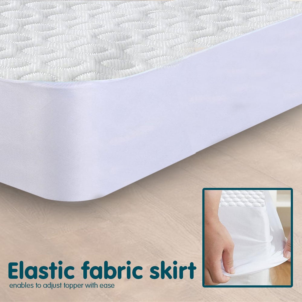 Laura Hill Cool Max Waterproof Mattress Protector Queen - Temperature Regulating - SuperSaverAU - view 2
