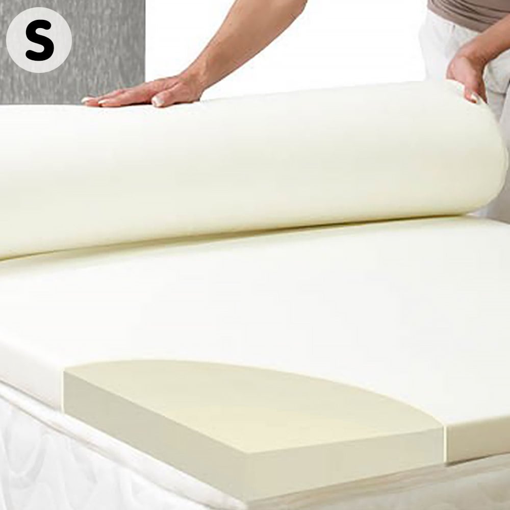 Laura Hill Foam Mattress Topper 7cm - Double Size, High Density, Removable Cover - SuperSaverAU - view 2