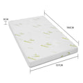 Laura Hill Cool Gel Memory Foam Mattress Topper, Bamboo Fabric Cover, Double - SuperSaverAU - view 5