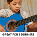 Karrera 34in Children's Wooden Acoustic Guitar - Blue