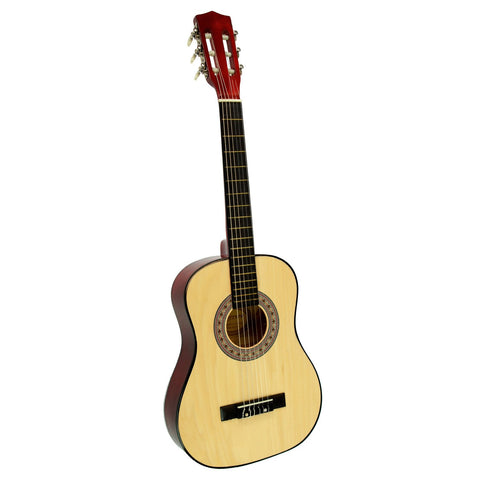 Karrera 34in Children's Wooden Acoustic Guitar - Natural