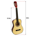 Karrera 34in Children's Wooden Acoustic Guitar - Natural