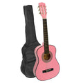 Karrera 34in Children's Wooden Acoustic Guitar - Pink