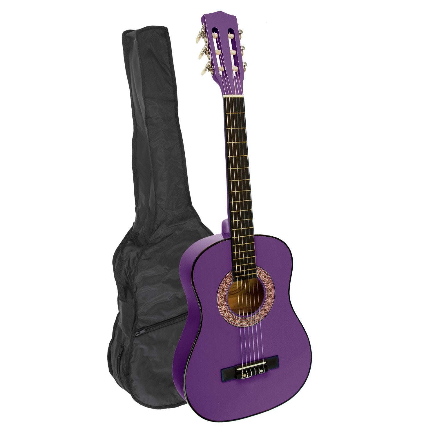 Karrera 34in Children's Wooden Acoustic Guitar - Purple