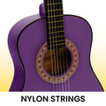 Karrera 34in Children's Wooden Acoustic Guitar - Purple