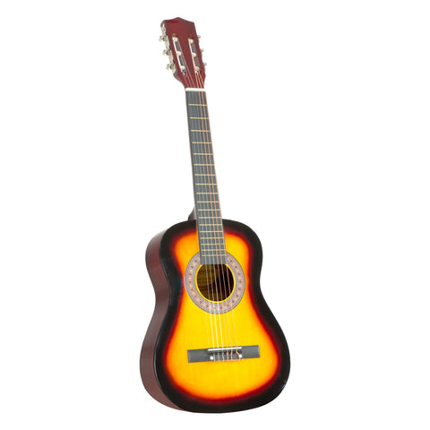 Karrera 34in Children's Wooden Acoustic Guitar - Sunburst