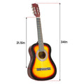 Karrera 34in Children's Wooden Acoustic Guitar - Sunburst