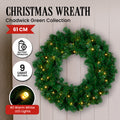 Christabelle 61cm Christmas Wreath with 40 LED Lights & 9 Functions - SuperSaverAU - view 1