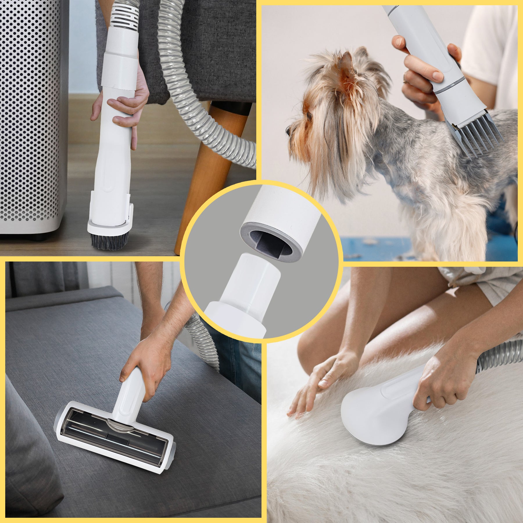 Furtastic 8-in-1 XL Pet Grooming Kit Vacuum Cleaner with 3L Capacity & HEPA Filter - SuperSaverAU - view 9